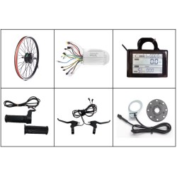 Kit de conversão para bicicleta elétrica com motor dianteiro de 36v 500w 20, 26, 27,5, 28, 29", 700cc KROXNE - 2  