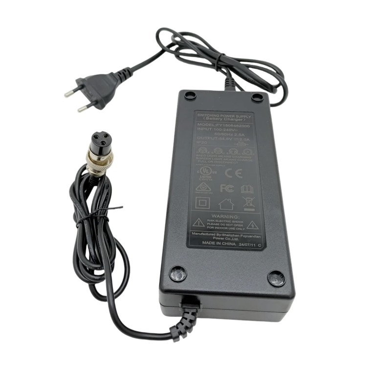 54.6V 2.0A charger for Joyor S5, S8, S10, S series 48V electric scooter. Spare parts for battery charger.  - 1  