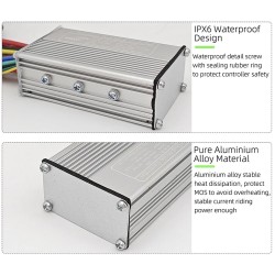 S866 Controller- og displaysæt til elcykel - 24v, 36v, 48v - 250w, 350w 500w 13a, 15a, 22a  - 10 Højpålidelig børsteløs controll