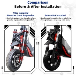 Monorim MZ3 Plus Dual Air front suspension for Segway ZT3 improved comfort  - 14  