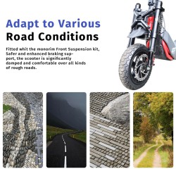 Perednyaya podveska Monorim MZ3 2.0 s tormoznym diskom 160mm dlya elektrosamokata Segway ZT3  - 5  