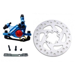 Kompletná modrá brzdová sada xTech pre Xiaomi M365, 1S, Essential, Pro2 alebo M365 Pro. ZOOM xTech - 1