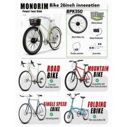 Kit Monorim BPK350 motor 380w - batareya vklyuchena za elektricheski velosiped  - 20 Monorim BPK350 E-bike power kit, 380W – Pre