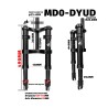 Monorim MD0-DYUD Front Suspension for DYU eBike - Hydraulic and Air Adjustable  - 5 
Compatibility: Monorim MD0-DYUD front suspe