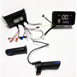 Sinusvags brushless motorstyrning kit 48V 84V 50A 3000W med gasreglage och display  - 2 Produktlista

50A styrenhet + 1 gasregla