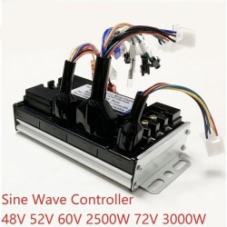 Brushless sine wave motor controller kit 48V 84V 50A 3000W with throttle and display  - 19 Product list

50A controller + 1 thro