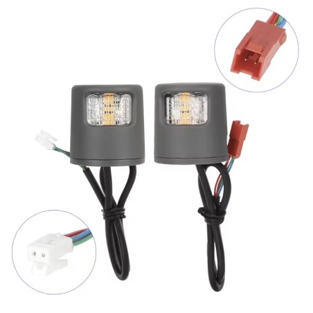LED-blinkers for elscooter Xiaomi 5/5 Pro/5 Plus/5 Max eller liknande - riktningsvisare kit for sakerhet  - 1 
Tydlig kompatibil