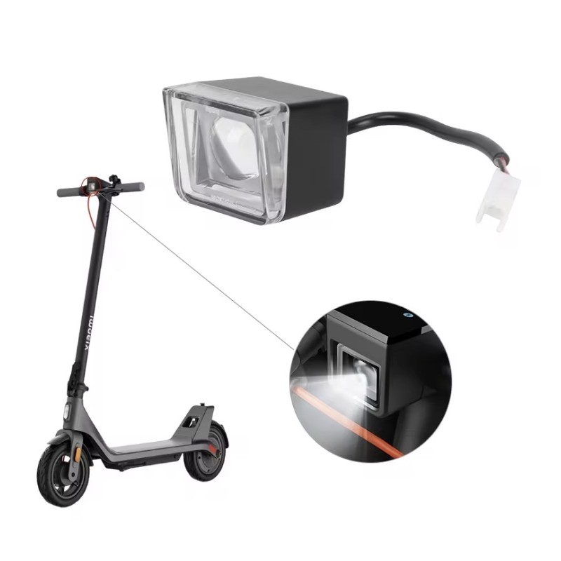 Luz delantera para patinete Xiaomi 4 Lite 2nd Gen – faro LED frontal de seguridad  - 1 Compatibilidad exacta: diseñada para pati