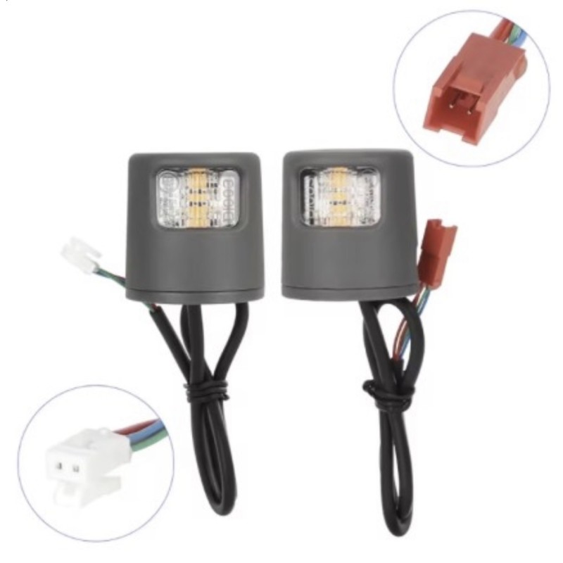 LED vilkut Xiaomi 4 Lite 2nd sähköpotkulautaan tai vastaavaan, merkinanto- ja turvapaketti  - 1 Sopii Xiaomi 4 Lite 2nd -malliin