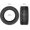 Pneu 85/65-6,5 tout-terrain pour trottinette électrique Navee N65, Kugoo G-Booster / G2 Pro ou similaire  - 6 
Dimension 85/65-6