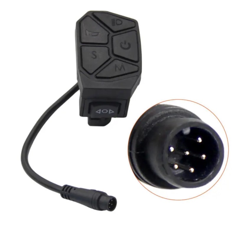 Pulsantiera 7 in 1 accensione, luci, frecce e modalità per iScooter iX3, iX4, iX7 Pro, Smartgyro, Urban Glide o simili  - 7 Comp
