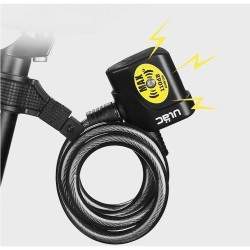 Visací zámky s vysokou citlivostí alarmu - hlučnost vyšší než 100 decibelů. Klíč, dálkové ovládání nebo mobilní aplikace Wan - 2