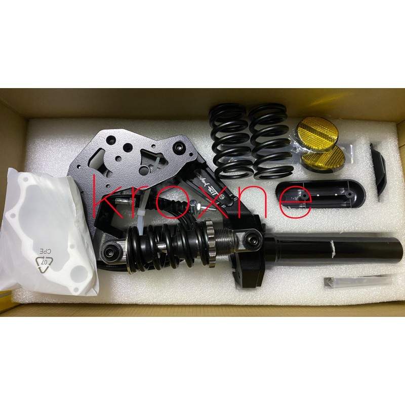 Sharkset esivedrustus Ninebot Max G30, G30D, G30P ja G30LP jaoks Sharkset - 11 Sharkset esivedrustus kahe amortisaatoriga Ninebo