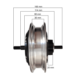 48v 500w bakmotor for Kugoo M4, Ovex Z1 plus eller andre modeller. adaptiv generisk motor Kugoo - 2 Installer denne motoren med 