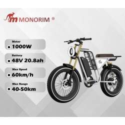 Monorim Vipe - elektrokolo s 1000w motorem a 20,8A baterií Monorim - 1 Monorim Vipe - elektrokolo s 1000w motorem a 20,8A bateri