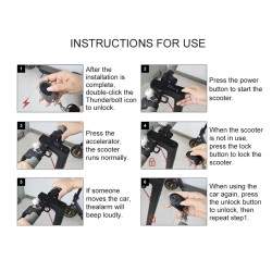 Universalna alarma protiv krazhba za Xiaomi, Ninebot, Segway, Dulatron, Kaabo, Vsett ili podobni elektricheski skuteri  - 3 Univ