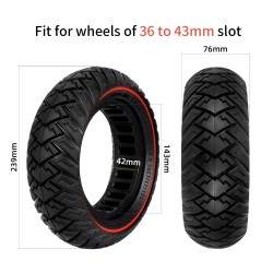 10x3 tums massivt däck för Zero 10x / Dualtron / Kaabo / Kugoo / Inokim /Joyor skoter KROXNE - 2 10x3 tums massivt däck för Zero
