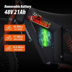 Monorim Wish007 electric e-Moto, 55 km/h, 1500 W motor, 21 Ah battery, adjustable hydraulic suspension Monorim - 7 Monorim Wish0