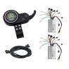 Kit med två kontroller med skärm och trigger för dubbelmotorinstallation 48v / 52v 35A (JP) KROXNE - 3  
