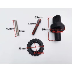 Skladací systém pre Kugoo G1 Zero 10x skrutka súpravy na opravu závesu zostavy skladacej konzoly Zero - 3  