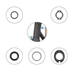 Styrkit och lager for Segway Ninebot KickScooter F20 F25 F30 F40 D18 D28 D38 eller liknande Segway - Ninebot - 2 Kompatibilitet: