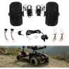 DIY konverteringssæt (2 motorer, controller og gashåndtag) - Luftdæk - Go Kart, kørestol KROXNE - 7  
