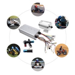 Kit DIY ilektrikoú kinitíra DC 60V/72V chorís psíktres me elenktí ypsilís tachýtitas gia GoKart, podílato, skoúter KROXNE - 7  