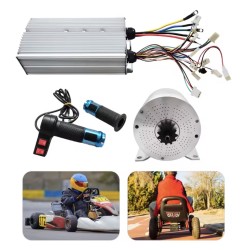DC 60V/72V børsteløs elmotor gør-det-selv-kit med højhastighedskontrol til GoKart, Cykel, Scooter KROXNE - 8  